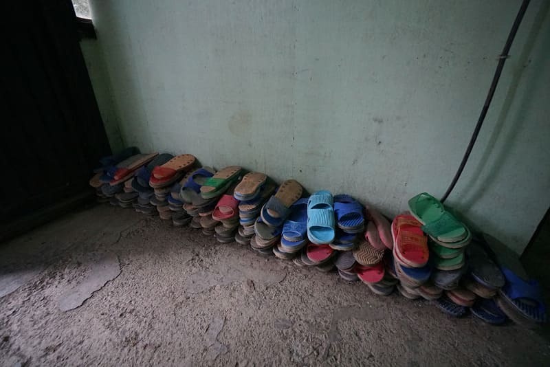 九九山莊內提供的拖鞋